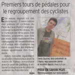 Article dans le Dauphiné Libéré du 5 septembre 2011