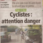 Article dans le Pays Gessien du 9 août 2012