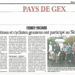 Article dans le Dauphiné Libéré du 8 août 2012