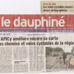 Article dans le Dauphiné libéré