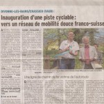 Inauguration de la voie verte Divonne-Crassier