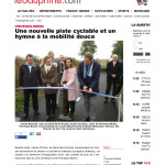 Inauguration de la piste cyclable route de l’Europe à Prévessin-Moëns
