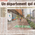 Article du Dauphiné sur les mesures vélo en Haute-Savoie