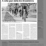 Un article du courrier sur le vélo dans l’agglo Genevoise