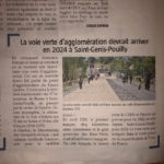 Article sur la voie verte d’agglomération et son arrivée à Saint-Genis-Pouilly